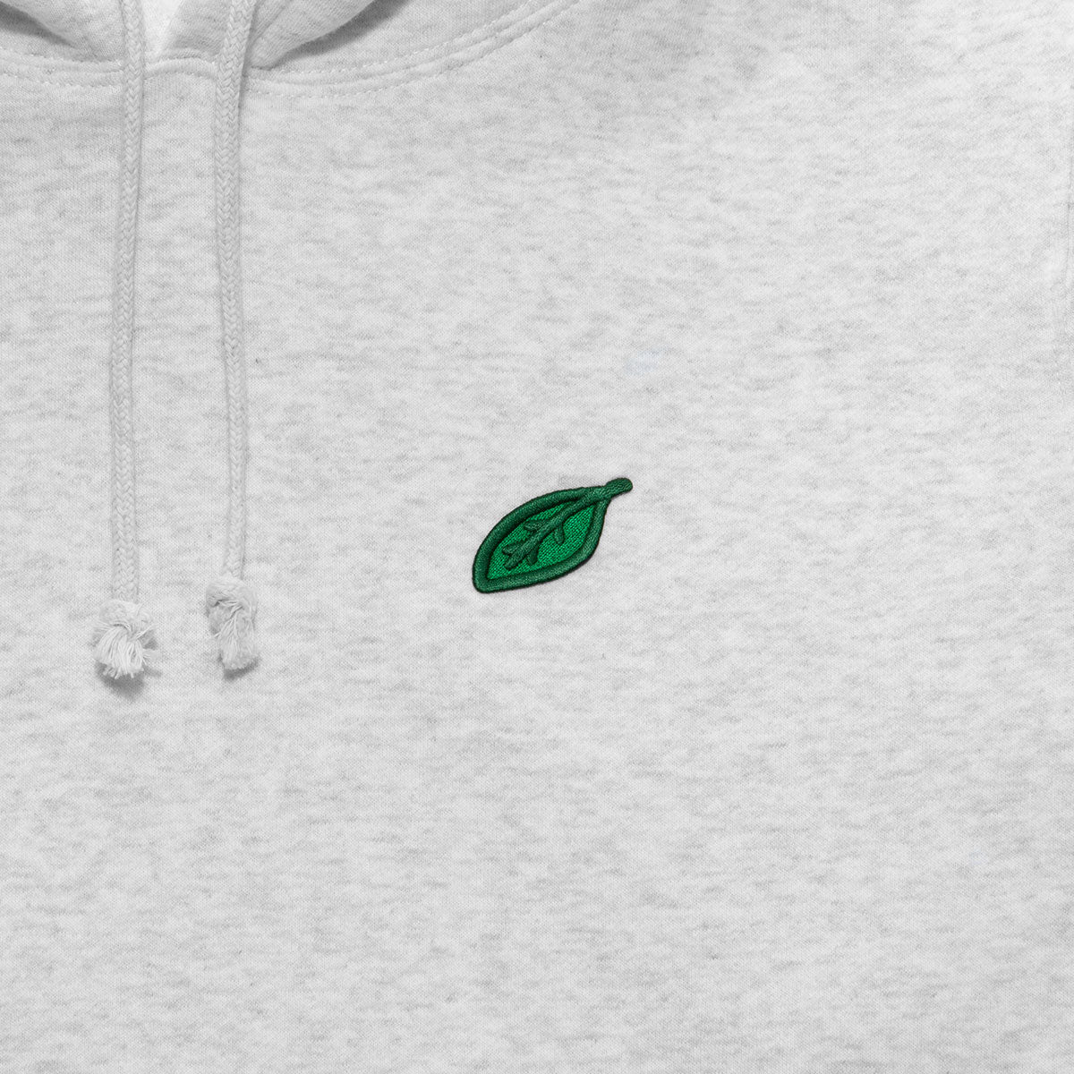 Leaf Logo “裏起毛” Pull Hoodie Sweat - Light Grey