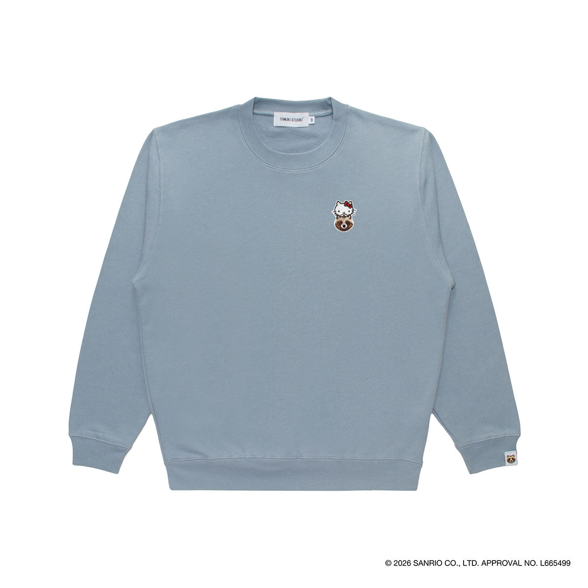 kitty311様 Kitty - Vertical Light Weight Sweat Crew Neck - L.Blue – TANUKI STUDIO