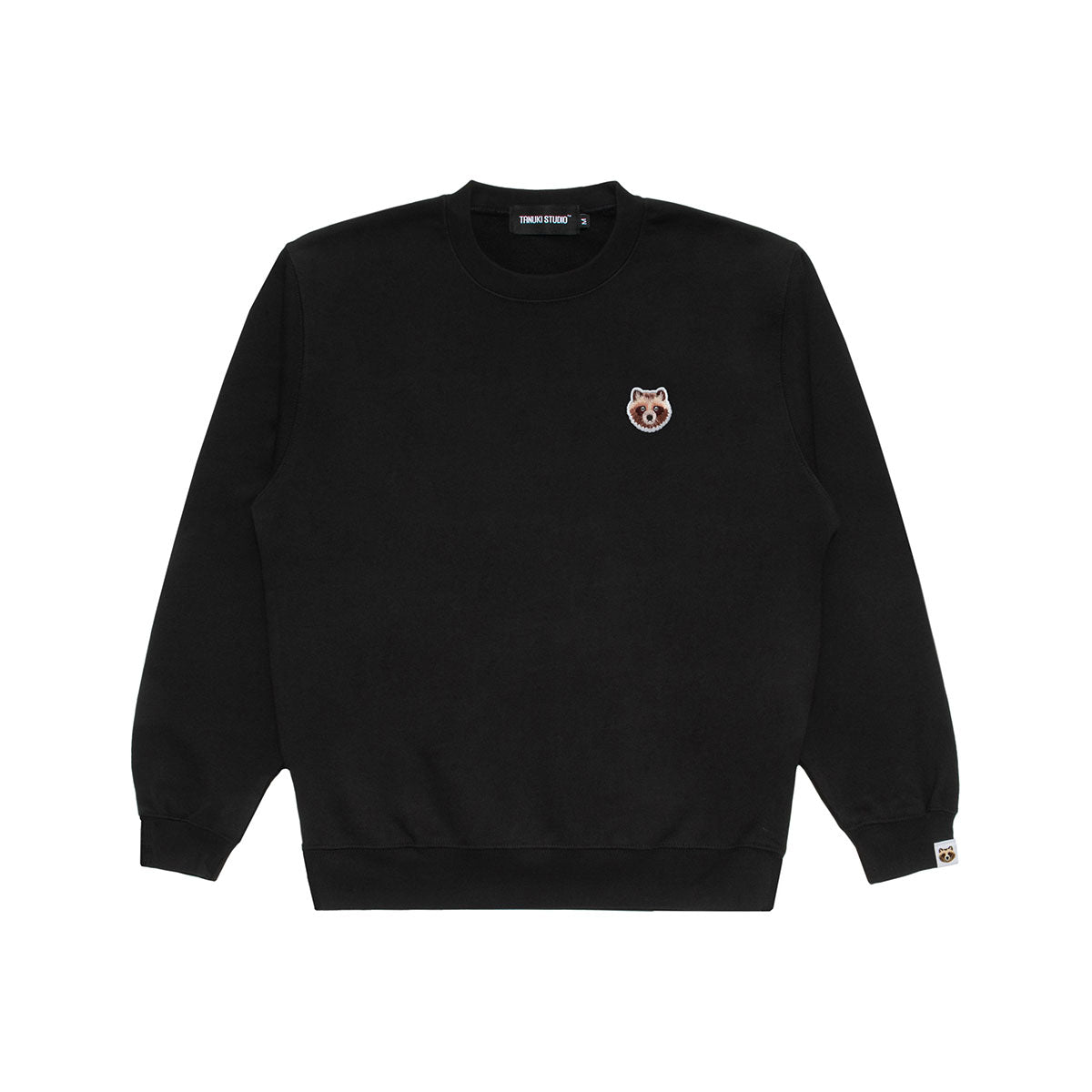 Face_crew_neck_sweat_Black_1_2