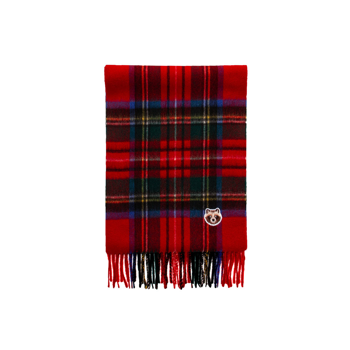 Wappen Wool Scarf (マフラー) - Red Check