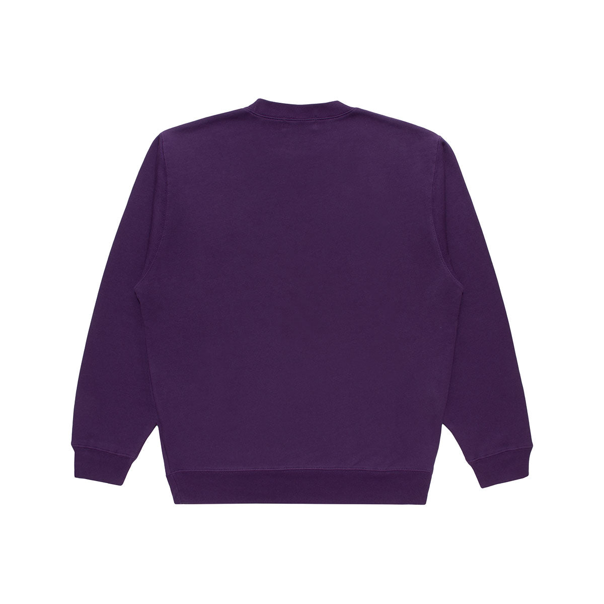 Leaf Logo Light Weight Sweat Crew Neck - Purple