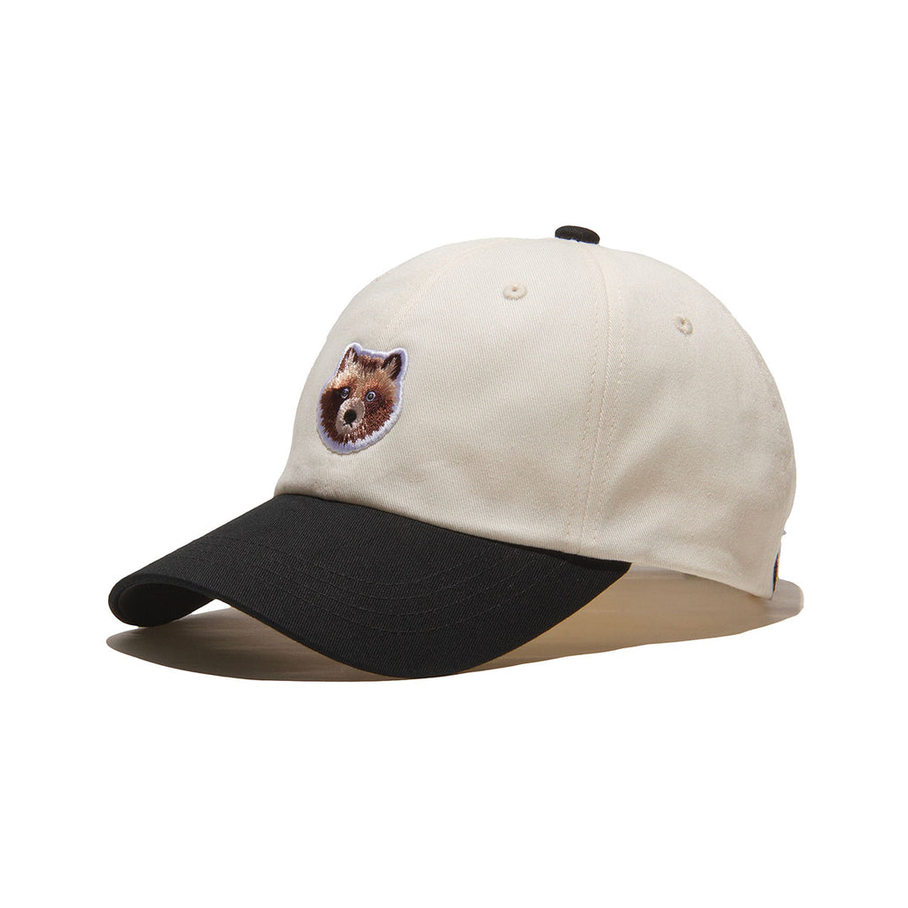 2Tone - TANUKI Wappen 6 Panel Cap - White × Black – TANUKI STUDIO