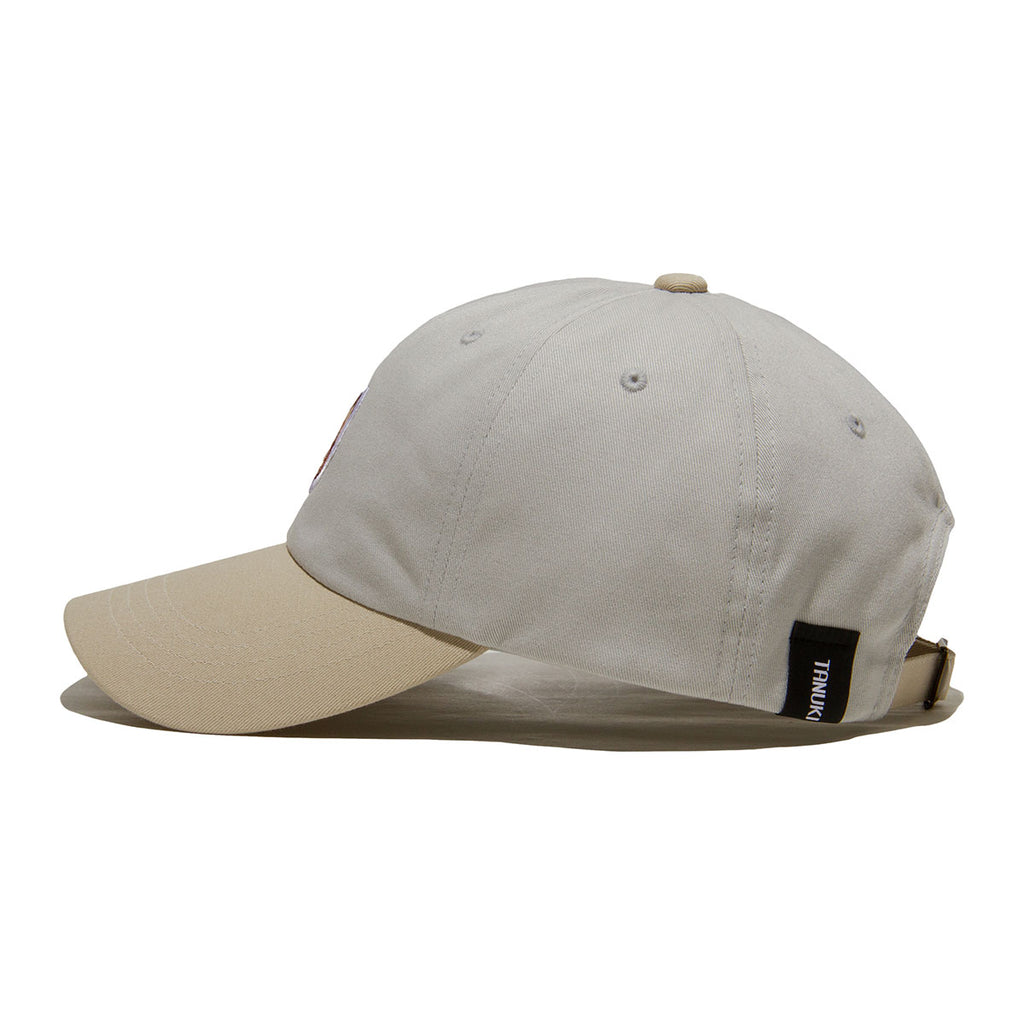 2Tone - TANUKI Wappen 6 Panel Cap - Grey × Beige – TANUKI STUDIO