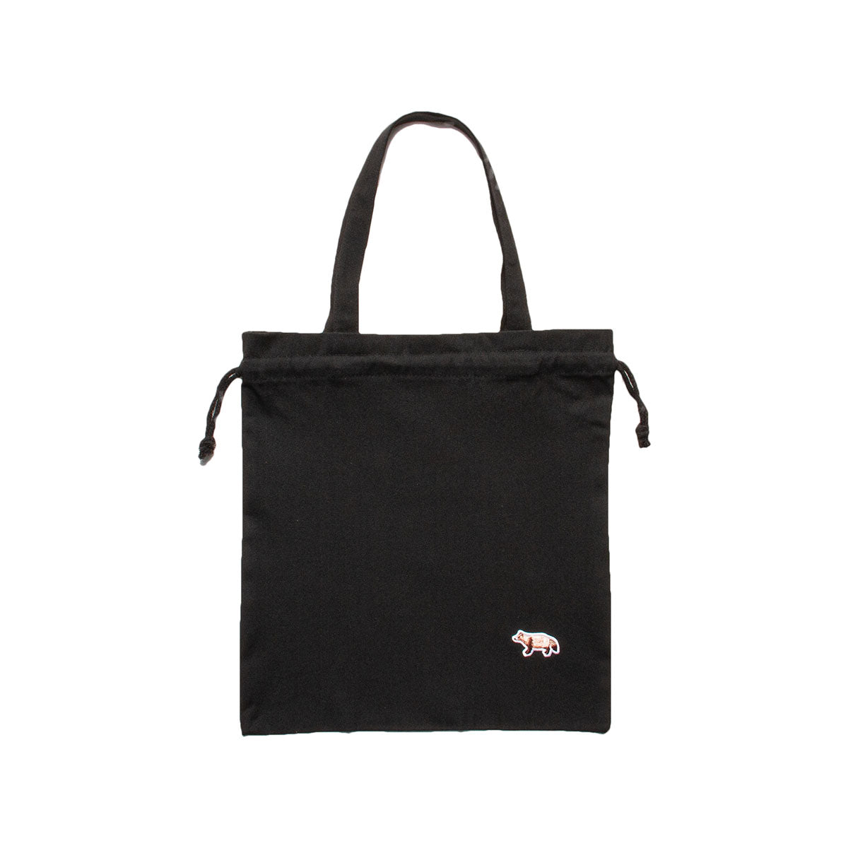 Drawstring Canvas Tote - Black – TANUKI STUDIO