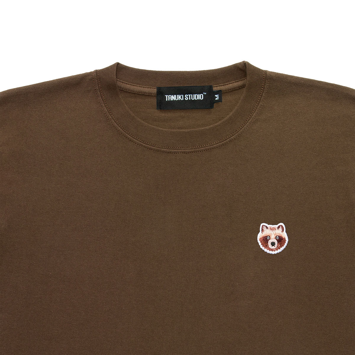 Online Limited : TANUKI Wappen Unisex-Size Tee - Chocolate