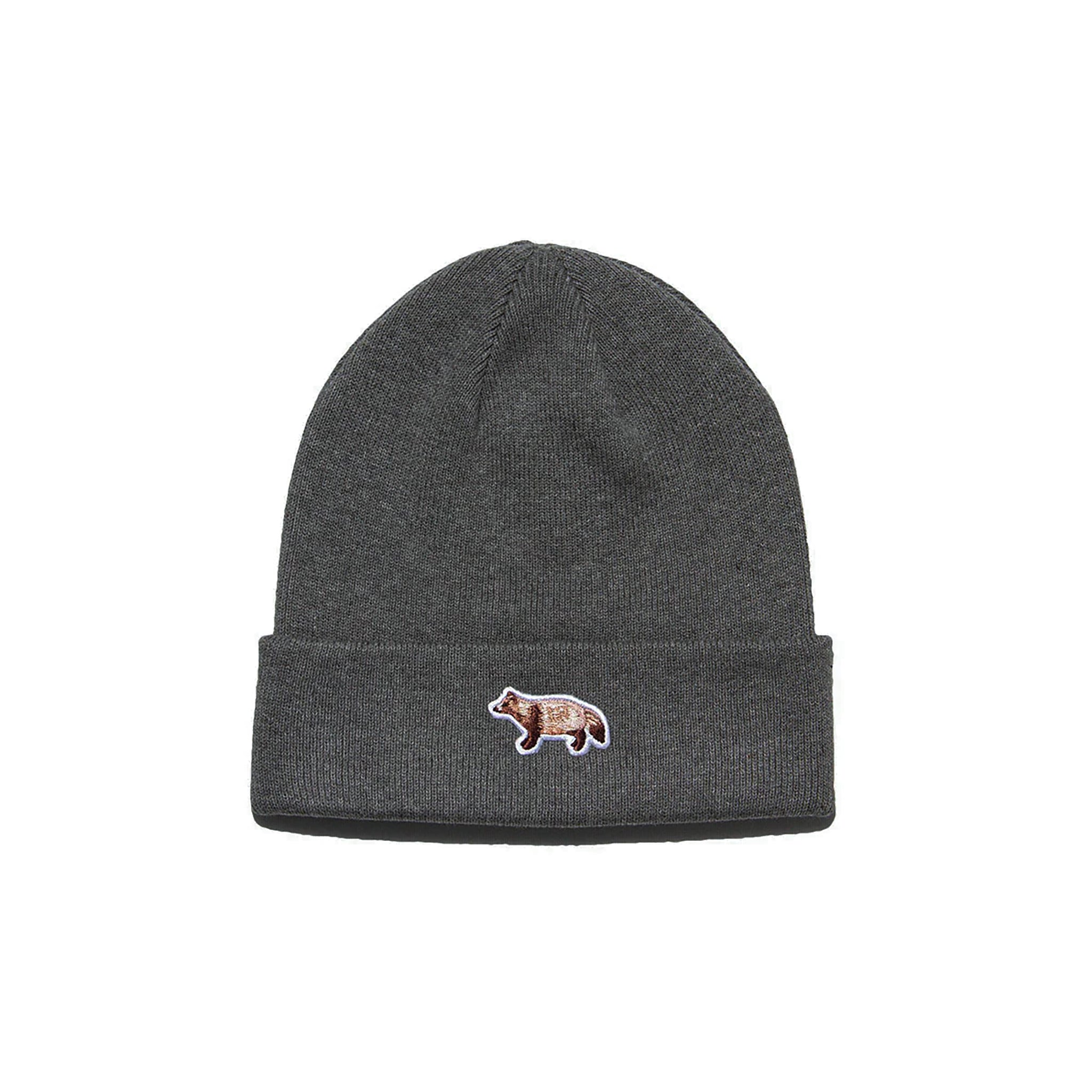 Sideways Cotton Knit Cap - D.Grey – TANUKI STUDIO