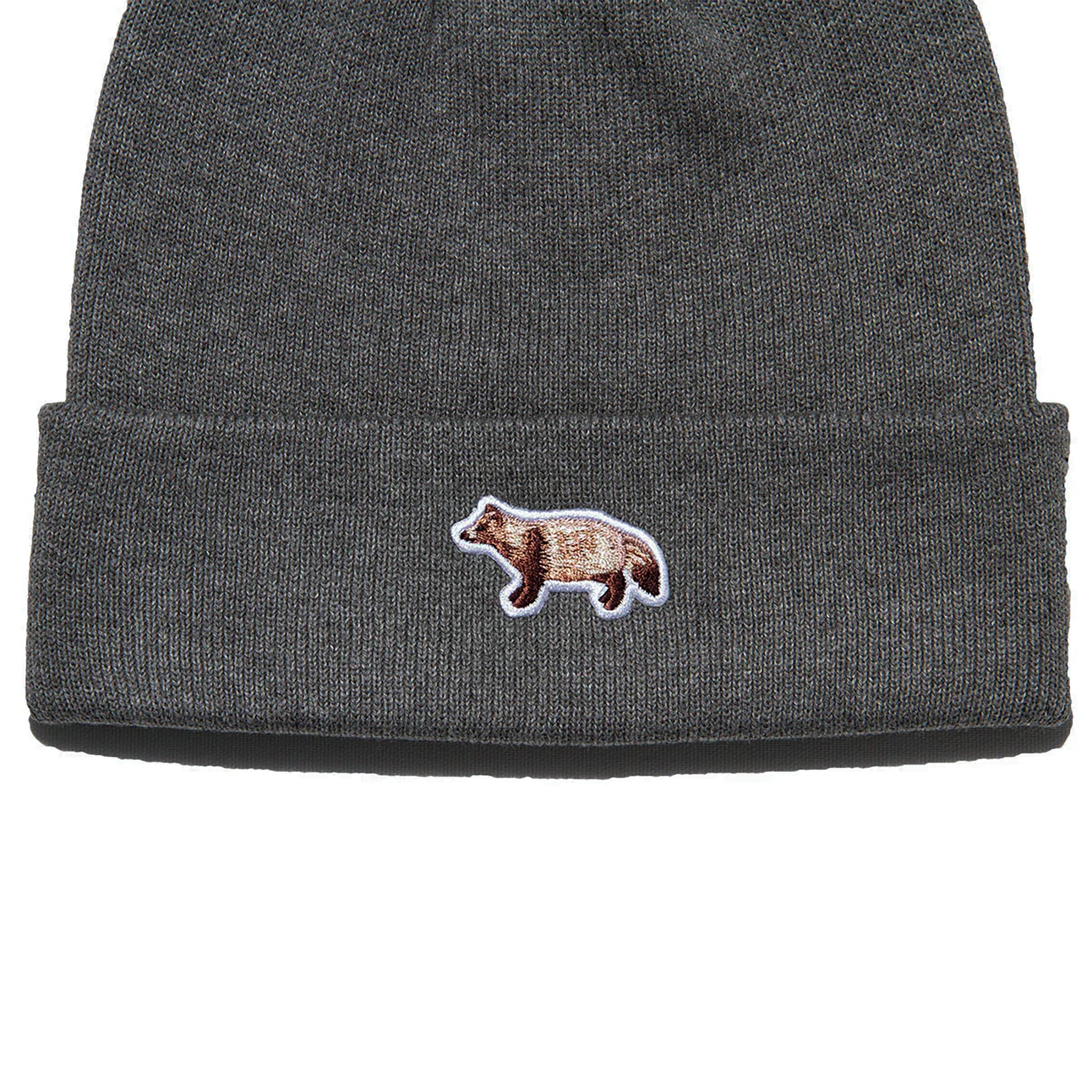 Sideways Cotton Knit Cap - D.Grey – TANUKI STUDIO