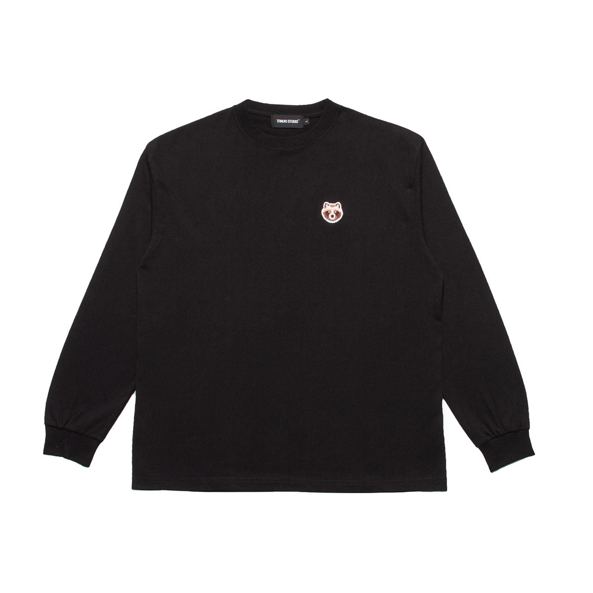 TANUKI Wappen Unisex-Size Long Sleeve Tee - Black – TANUKI STUDIO